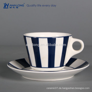 Billige Porzellan-Kaffeetasse nach Maß Bone Porzellan-Tee Tasse Keramik-Tee Cup und Sausers